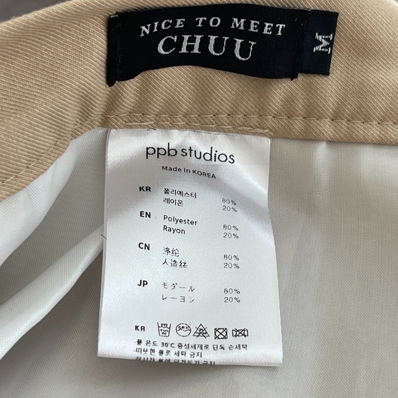 CHUU Fully Lined Pleated Mini Skirt. Size M - Picture 4 of 4